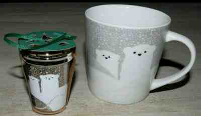 2016 Starbucks Coffee POLAR BEAR 8oz Holiday Christmas Mug & ORNAMENT Brand NEW  - Sold on eBay Dec, 10th 2019 for $19.99
