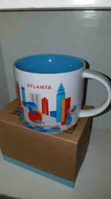 NEW NIB 2017 Starbucks ATLANTA You Are Here YAH Series 14 oz COFFEE MUG - Sold on eBay Dec, 10th 2019 for $22.95