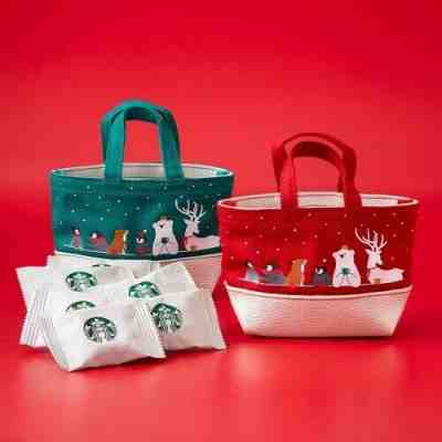 TH starbucks - X’mas mini bag green&red(only thailand) - Sold on eBay Dec, 10th 2019 for $20.00