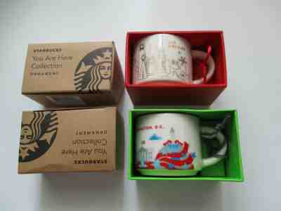 Starbucks You Are Here Mugs 2015 Washington DC & 2014 Los Angeles - Sold on eBay Dec, 10th 2019 for $25.00
