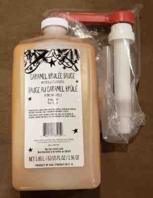 RARE Starbucks Caramel Brulée Sauce Syrup w/ PUMP! SHIPPED FAST! (1.86L / 63OZ) - Sold on eBay Dec, 10th 2019 for $64.95