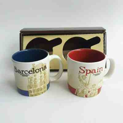 2 Demitasse Starbucks City Mugs 3 oz Global icon city, SPAIN & BARCELONA, New - Sold on eBay Dec, 10th 2019 for $27.00