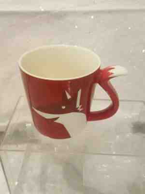 2012 STARBUCKS Red Fox Coffee Cup Mug Fox Tail Handle 8 oz8 - Sold on eBay Dec, 9th 2019 for $15.00