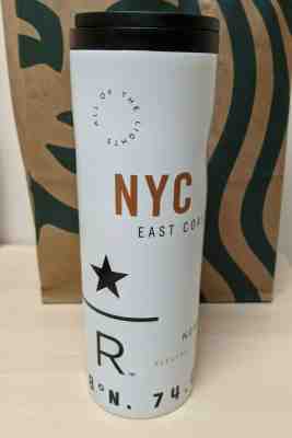 Starbucks Reserve Roastery & Tasting Room Stainless Steel White Tumbler NYC 16oz - Sold on eBay Dec, 9th 2019 for $55.00