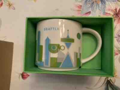 Starbucks Seattle you Are Here Coffee Mug Cup 14 Oz Collection 2015 - Sold on eBay Dec, 9th 2019 for $20.00