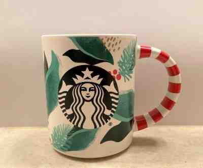 2019 STARBUCKS Ltd Edition CHRISTMAS Coffee Mugs 12 oz Cups CANDY CANE  - Sold on eBay Dec, 9th 2019 for $19.99