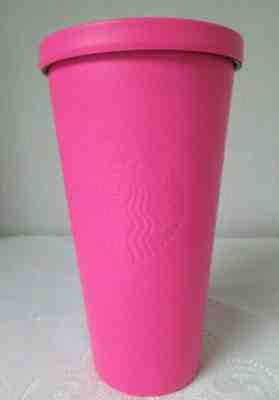Starbucks 2014 Stainless Steel 16 oz Cold Cup Tumbler in Matte Hot Pink-No Straw - Sold on eBay Dec, 9th 2019 for $16.50