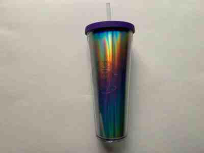 Starbucks Venti Purple Holographic Cup w/ Straw 2015 24 oz - Sold on eBay Dec, 9th 2019 for $49.99