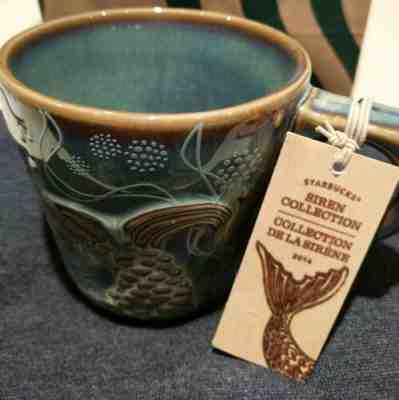 NEW Starbucks Siren 2014 Anniversary Collection Mermaid Tail Mug with Tags - Sold on eBay Dec, 9th 2019 for $62.00