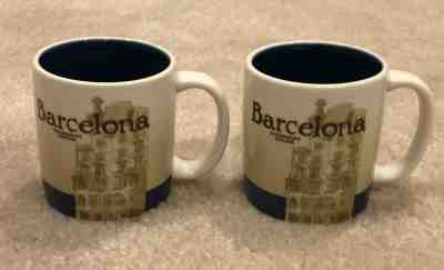 Starbucks 3oz Cups -  2 Matching Demitasse / Expresso size - Barcelona - Sold on eBay Dec, 9th 2019 for $15.50
