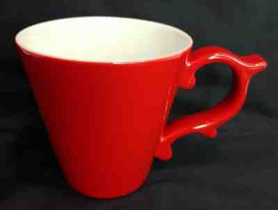 2015 Starbucks Red Teavana Rococo Scroll Handle TAZO Tea Coffee Mug - Sold on eBay Dec, 9th 2019 for $19.95