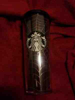 Starbucks Limited Edition 2019 Halloween Silver Glitter Spider Web Tumbler 24oz - Sold on eBay Dec, 9th 2019 for $29.99
