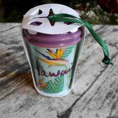RARE Starbucks NEW Hawaii Christmas Tree Local Ceramic Ornament 2017 - Sold on eBay Dec, 9th 2019 for $19.95