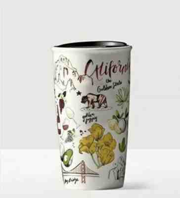 Starbucks California Tumbler Ceramic Cup Travel Mug 2016 Collection W/SKU NEW - Sold on eBay Dec, 9th 2019 for $26.25