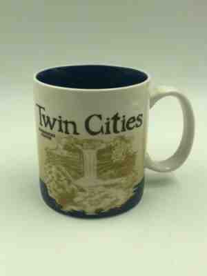 Starbucks Twin Cities  Collector Series Coffee/Tea Mug Cup 2009--Cream & Cobalt - Sold on eBay Dec, 9th 2019 for $15.99