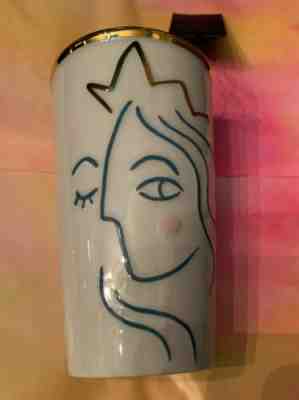 STARBUCKS CERAMIC TUMBLER MUG LIDDED CUP TO GO 2017 ANNIVERSARY COLLECTION NWT - Sold on eBay Dec, 9th 2019 for $40.00