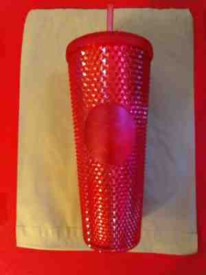 Starbucks Studded Tumbler Holiday 2019 - Hot Pink Red Irridescent - Brand New - Sold on eBay Dec, 9th 2019 for $18.00