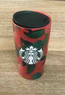 NEW Starbucks 2019 Ceramic Holiday Red Traveler Tumbler 12 Oz Christmas Ornament - Sold on eBay Dec, 9th 2019 for $24.00