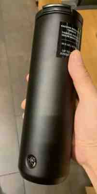 Starbucks Vacuum Insulated Flip-Top Tumbler Matte Black Stainless Steel 16oz - Sold on eBay Dec, 9th 2019 for $40.00