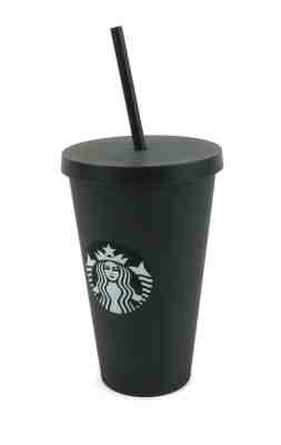 ????STARBUCKS 16oz Matte Black Insulated Tumbler Top Straw???? - Sold on eBay Dec, 9th 2019 for $23.74