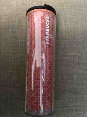 Starbucks 16 oz Travel Tumbler  Orange Geometric Tumbler Summer 2018 - Sold on eBay Dec, 9th 2019 for $15.95
