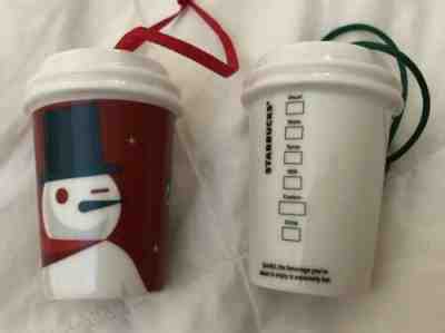 Starbucks Cup Ornaments Holiday 2011 2012 Lot Of 2 - Sold on eBay Dec, 9th 2019 for $17.50