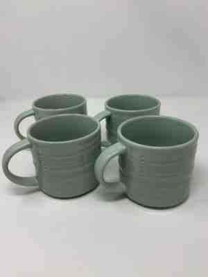 2014 STARBUCKS Ripple Mug Sea Glass Aqua Mint Green 14 oz Coffee Cups - Sold on eBay Dec, 9th 2019 for $25.00
