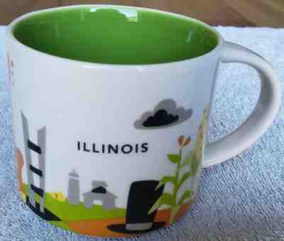 Starbucks ILLINOIS "You Are Here" Collection Coffee Mug. New in Box - Sold on eBay Dec, 9th 2019 for $24.95