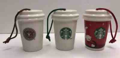 Lot Of 3 Starbucks Logo 2011 Holiday Siren Tumbler Ornaments Coffee Christmas - Sold on eBay Dec, 9th 2019 for $19.99