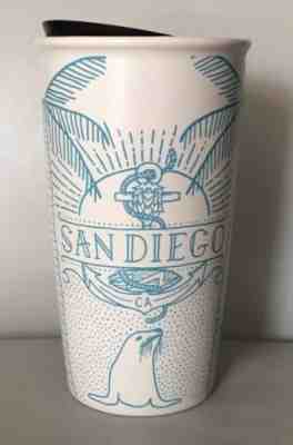 [ Free Shipping]NWT Starbucks San Diego Double Wall Ceramic Travel Mug 12 oz - Sold on eBay Dec, 9th 2019 for $42.50