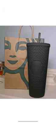Starbucks Matte Black Studded Tumbler Cup. 24 oz 2019 LIMITED EDITION No Reserve - Sold on eBay Dec, 9th 2019 for $62.00