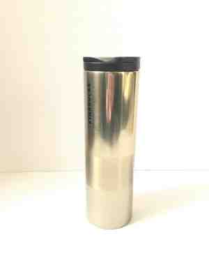 Starbucks Coffee Gold Stainless Steel Travel Tumbler Mug 2015 16oz Pre-owned EUC - Sold on eBay Dec, 8th 2019 for $15.00