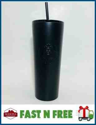 RARE - Starbucks - MATTE BLACK - Stainless Cold Cup - HOLIDAYS 2018 - Venti 24oz - Sold on eBay Dec, 8th 2019 for $34.99