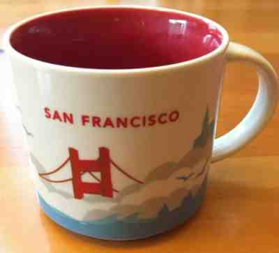 Starbucks You Are Here San Francisco Mug 2013 Golden Gate Bridge - Sold on eBay Dec, 8th 2019 for $17.09