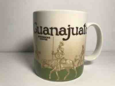 Starbucks Coffee Mug 2014 Guanajuato Mexico Green Don Quijote 16 Ounce  - Sold on eBay Dec, 8th 2019 for $29.99