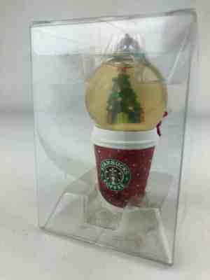 Starbucks Snow Globe Coffee Cup Christmas Ornament 2007 New Old Stock - Sold on eBay Dec, 8th 2019 for $19.99