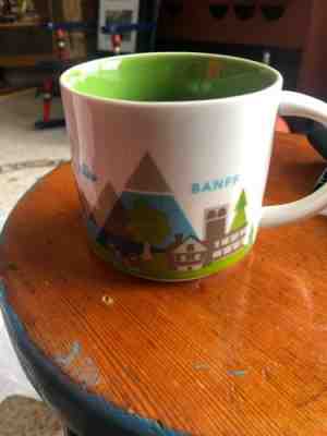 Starbucks You Are Here collection Banff ceramic coffee mug 2015 14 oz - Sold on eBay Dec, 8th 2019 for $35.00