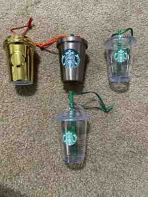 Starbucks Christmas Ornaments X 4 - Sold on eBay Dec, 8th 2019 for $24.50