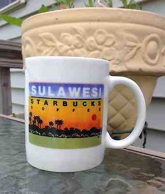 Vintage 1990s Starbucks Sulawesi Indonesia Ceramic Coffee 12 oz Mug Cup Sunset  - Sold on eBay Dec, 7th 2019 for $19.51