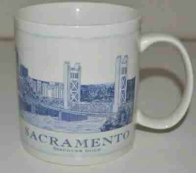 Nice 2006 SACRAMENTO California STARBUCKS Tower Bridge Coffee Mug Cup RARE 18oz - Sold on eBay Dec, 7th 2019 for $15.99