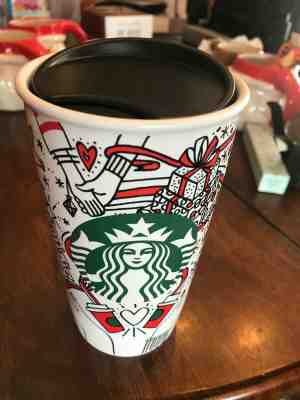 Starbucks 2017 Christmas Holiday Travel Mug Tumbler 12oz NEW  - Sold on eBay Dec, 7th 2019 for $15.99