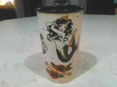 Starbucks 2015 Sailor Tattoo Mug Mermaid Anchor Rose 12oz Tumbler Coffee  - Sold on eBay Dec, 7th 2019 for $50.00