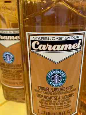 NEW BOX  of    6 - Starbucks Caramel  1 L Bottles Syrup Full Case - Sold on eBay Dec, 7th 2019 for $17.80