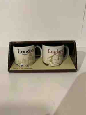New Authentic Starbucks London & England Icon Demitasse Mug Set Brand - Sold on eBay Dec, 7th 2019 for $30.99