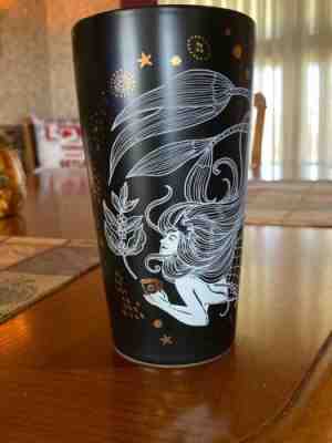 NEW 2019Starbucks Black Ceramic Tumbler Mug Mermaid Siren 12oz Christmas Holiday - Sold on eBay Dec, 7th 2019 for $25.00
