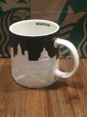 Starbucks Boston Relief Collector Series - Boston Skyline Coffee Tea Mug 16 oz - Sold on eBay Dec, 7th 2019 for $24.95