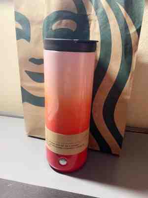 Starbucks 2018Gradient Red, Orange, Pink Stainless Steel Tumbler 16 Oz  - Sold on eBay Dec, 6th 2019 for $22.99