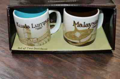 Starbucks MALAYSIA KUALA LUMPUR Demitasse Mini Mug - Set of 2 - Sold on eBay Dec, 6th 2019 for $29.99