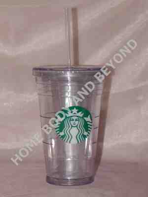 STARBUCKS Grande 16 oz Clear Acrylic Cold Cup Tumbler - Sold on eBay Dec, 6th 2019 for $16.99