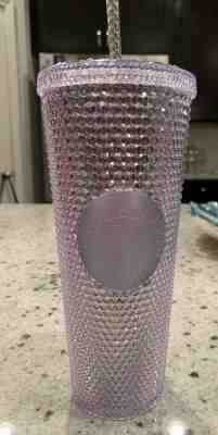 STARBUCKS 2019 Bling Platinum Studded Cold Cup Tumbler Christmas HOLIDAY In Hand - Sold on eBay Dec, 6th 2019 for $25.00